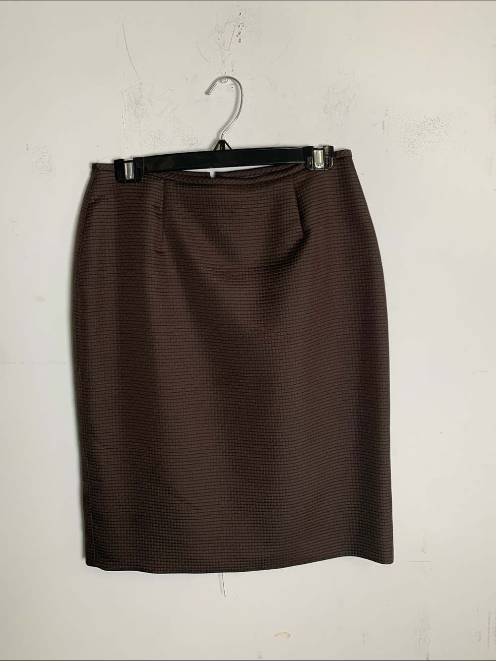 Liz Claiborne Dark Brown Textured Pencil Skirt